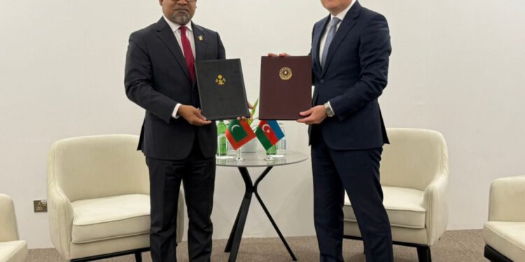 ރާއްޖެއާއި އަޒަރުބައިޖާންއާ ދެމެދު އެއްބަސްވުންތަކެއްގައި ސޮއިކޮށްފި