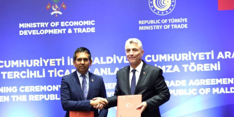 ތުރުކީވިލާތާއެކު މިނިވަން ވިޔަފާރީގެ އެއްބަސްވުމެއްގައި ރާއްޖޭން ސޮއިކޮށްފި