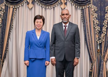 ރައީސުލްޖުމްހޫރިއްޔާގެ އަރިހަށް، ޗައިނާ ސަފީރު ވަދާޢީ ޒިޔާރަތެއް ކުރައްވައިފި