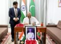 އިންޑިއާގެ ކުރީގެ ބޮޑުވަޒީރުގެ ހަނދާނުގައި ހުޅުވާފައިވާ ތަޢުޒިޔާގެ ދަފްތަރުގައި ރައީސުލްޖުމްހޫރިއްޔާ ސޮއިކުރައްވައިފި