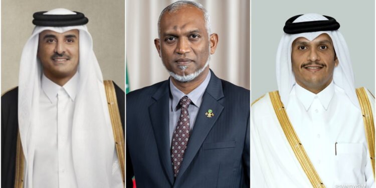 ޤަތަރުގެ ޤައުމީ ދުވަހުގެ ތަޙުނިޔާ އެޤައުމުގެ އަމީރާއި ބޮޑުވަޒީރަށް، ރައީސް ފޮނުއްވައިފި