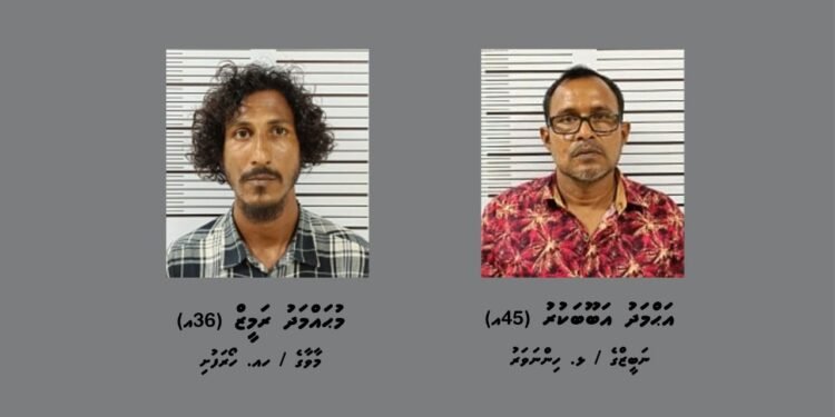 ކަނޑުމަގުން ހޯރަފުއްޓަށް މަސްތުވާތަކެތި އެތެރެކުރަން އުޅުނު ދެ މީހުން ހައްޔަރުކޮށްފި