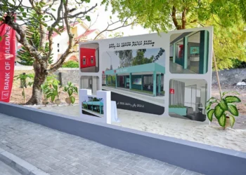 ދ. ކުޑަހުވަދޫގައި އަލަށް އިމާރާތްކުރާ ބީއެމްއެލްގެ އިމާރާތުގެ ބިންގާ އަޅައިފި