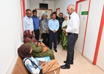 ރައީސުލްޖުމްހޫރިއްޔާ، ނެޝަނަލް ތެލަސީމިއާ ސެންޓަރަށް ޒިޔާރަތްކުރައްވައި، އެތަނުގެ ހާލަތު ބައްލަވައިފި
