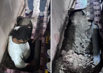 މާލޭގެ ގެއެއްގެ ބައެއް ގަނބައިގެން ގޮސް މީހަކު ވެއްޓިއްޖެ