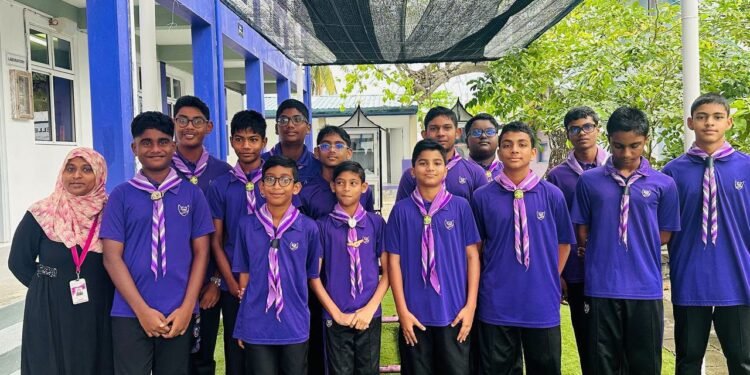 ހިތަދޫ ސްކޫލްގެ ސްކައުޓް ކޭމްޕްގައި ފެތުމުގެ ހަރަކާތްތަކެއް